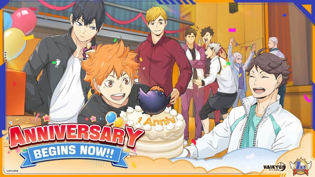 Haikyu!! Fly High: 1. Jubiläum – Gratis UR & neue Modi